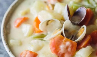 奶油蛤蜊汤做法教程
