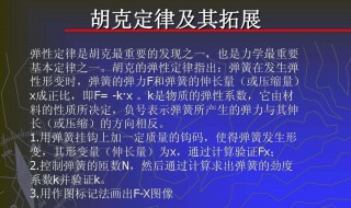 胡克定律是什么（胡克定律是什么?）