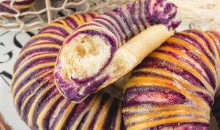 紫薯花儿面包的做法（紫薯花儿面包的做法大全）