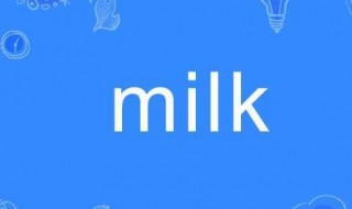 milk什么意思 milk什么意思中文