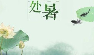 处暑节气古诗词（处暑节气古诗词精选10首）