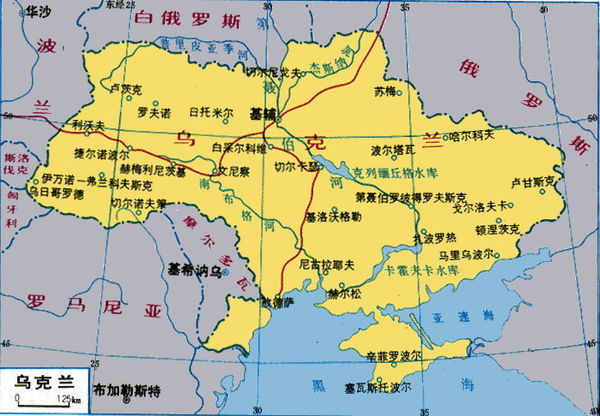 乌克兰面积和人口，国土地图多大 乌克兰的国土面积与人口