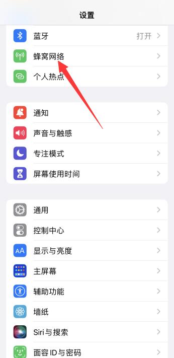 iPhone移动数据开关在哪