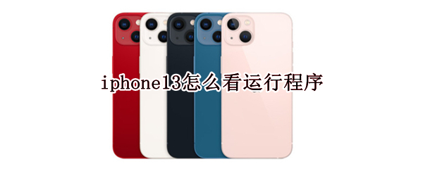 iphone13怎么看运行程序（iphone13查看运行程序）