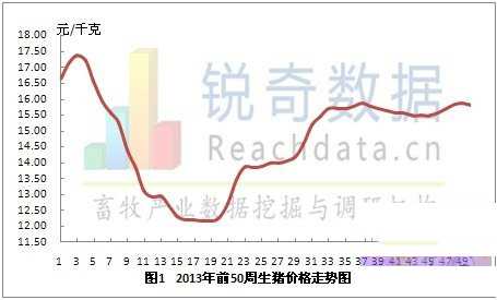 2013年第50周全国生猪价格震荡下跌（生猪价格持续下跌）