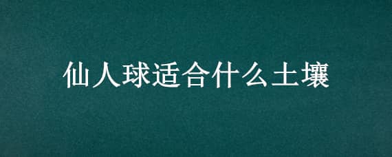 仙人球适合什么土壤（仙人球适合什么土壤种植能不能见阳光）