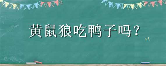 黄鼠狼吃鸭子吗 黄鼠狼会吃鸡鸭吗