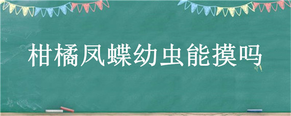 柑橘凤蝶幼虫能摸吗 柑橘凤蝶幼虫在哪里