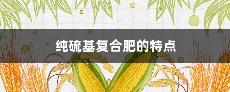 纯硫基复合肥的特点（纯硫基复合肥的特点与施用技术）