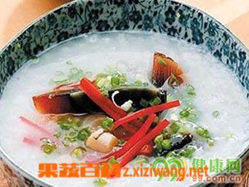 松花淡菜粥的功效（蔬菜肉松粥）