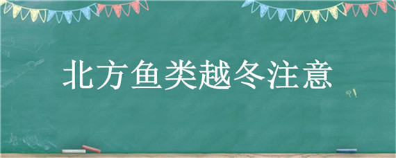 北方鱼类越冬注意 北方鱼怎么过冬