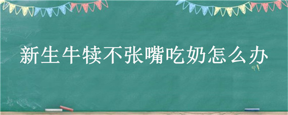 新生牛犊不张嘴吃奶怎么办（新生牛犊母牛不让吃奶怎么办）