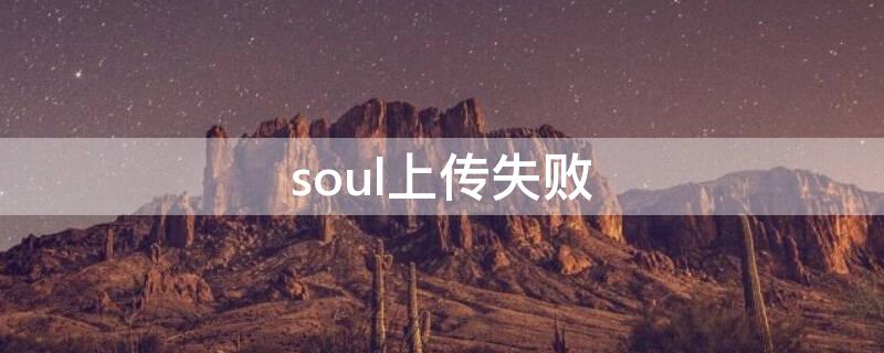 soul上传失败