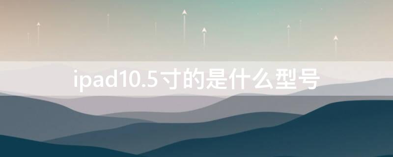 ipad10.5寸的是什么型号