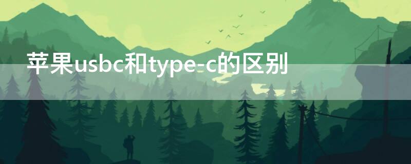 iPhoneusbc和type-c的区别 苹果的usb-c和typec接口一样吗