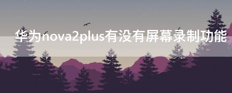 华为nova2plus有没有屏幕录制功能（nova2plus录屏怎么设置）