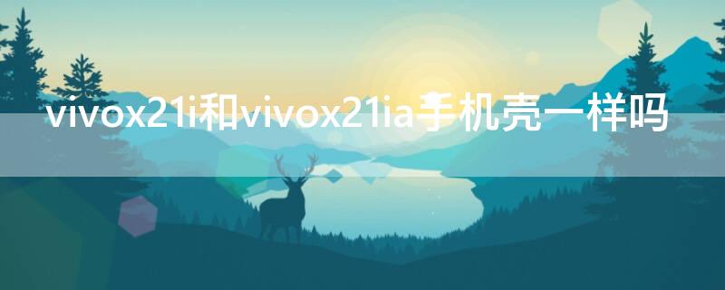 vivox21i和vivox21ia手机壳一样吗 vivox21跟vivox21ia手机壳一样吗