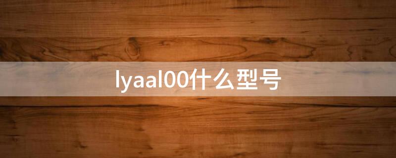 lyaal00什么型号（lyaal00什么型号多少钱）