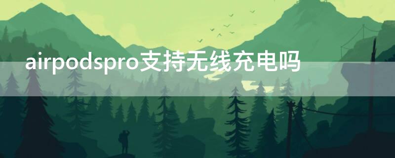 airpodspro支持无线充电吗 airpodspro能否无线充电