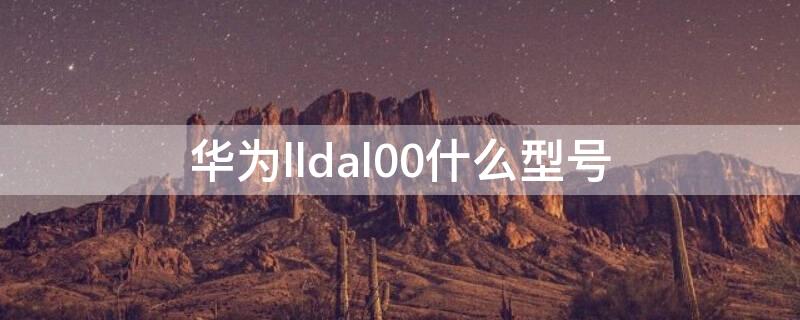 华为lldal00什么型号 华为lldal00什么型号多少钱