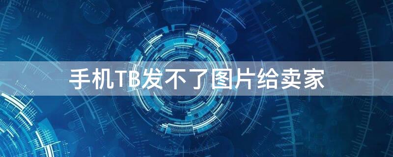 手机TB发不了图片给卖家 手机淘宝发不了照片给商家