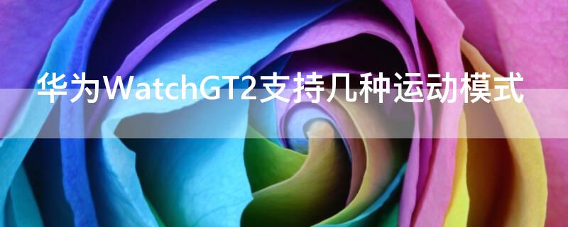 华为WatchGT2支持几种运动模式（华为watchgt有多少运动模式）