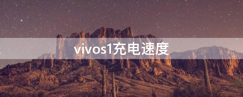 vivos1充电速度（vivo s1充电速度）