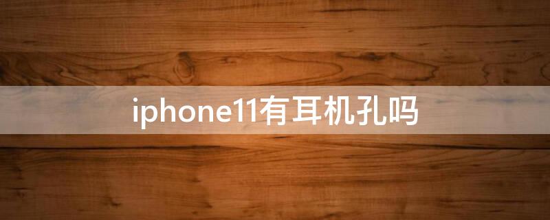 iPhone11有耳机孔吗 iPhone11有耳机孔吗?