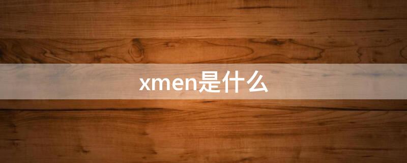 xmen是什么 X门是什么意思