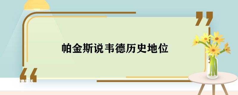 帕金斯说韦德历史地位 帕金斯说韦德的历史地位