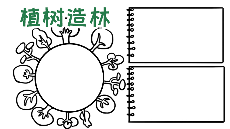 植树手抄报内容