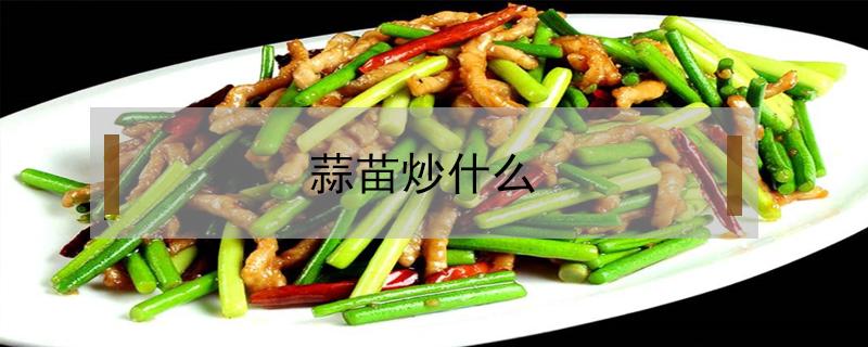 蒜苗炒什么（蒜苗炒什么好吃家常菜）