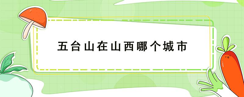 五台山在山西哪个城市（五台山在山西哪个城市怎么读）