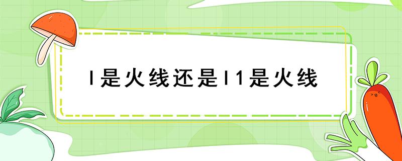 l是火线还是l1是火线 l和l1是火线还是零线