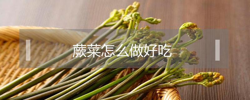 蕨菜怎么做好吃（蕨菜怎么做好吃不苦）