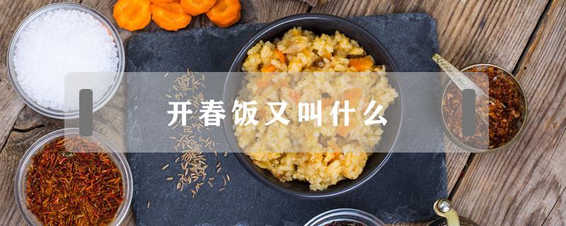 开春饭又叫什么 什么叫开年饭