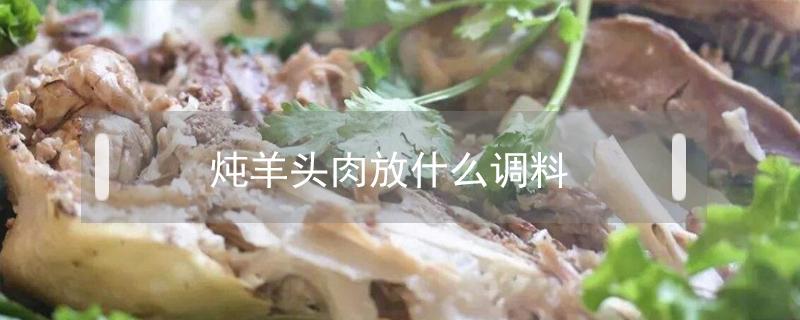 炖羊头肉放什么调料（炖羊肉可以放什么香料）