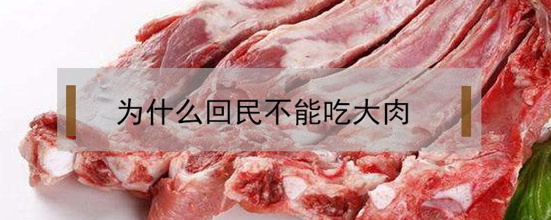 为什么回民不能吃大肉 为什么回民不让吃大肉