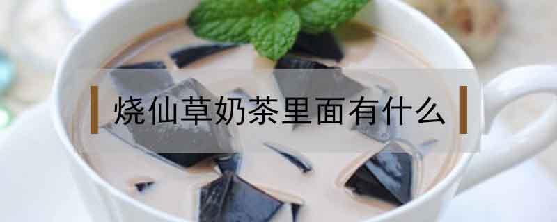 烧仙草奶茶里面有什么（烧仙草奶茶里面有啥）