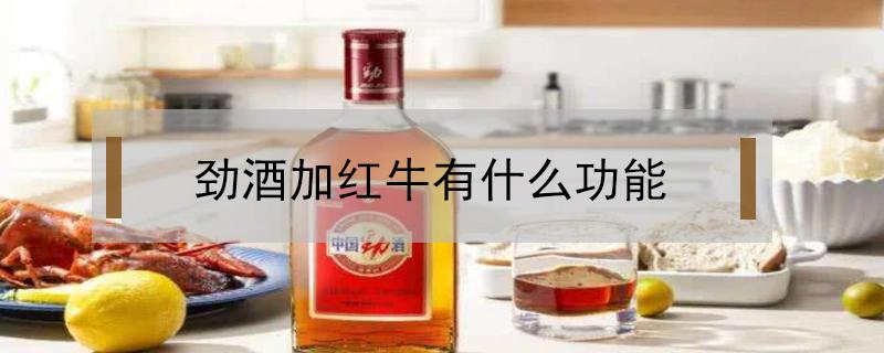 劲酒加红牛有什么功能（红牛加劲酒有什么功效）