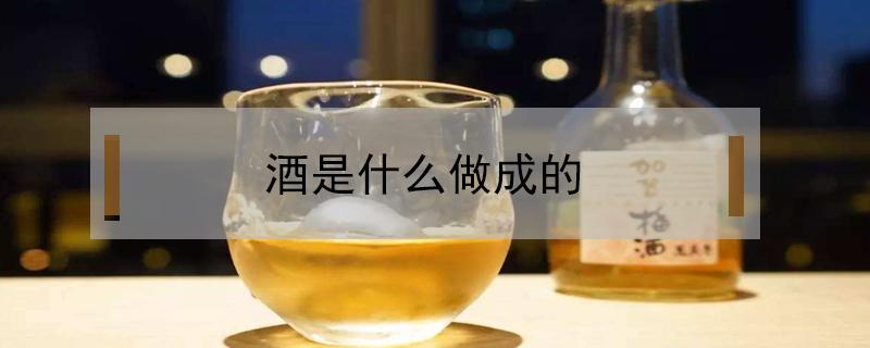 酒是什么做成的（酒是什么制作成的）