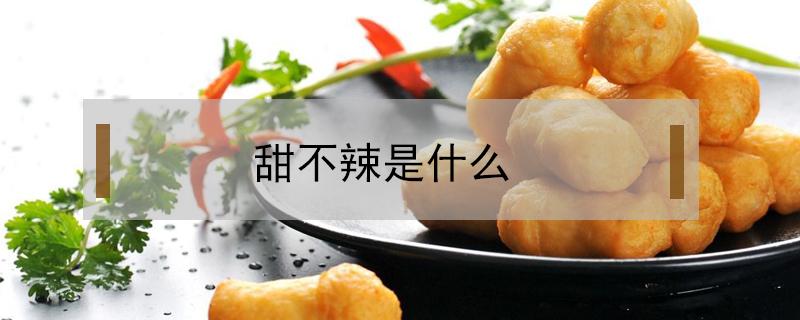 甜不辣是什么（甜不辣是什么肉）