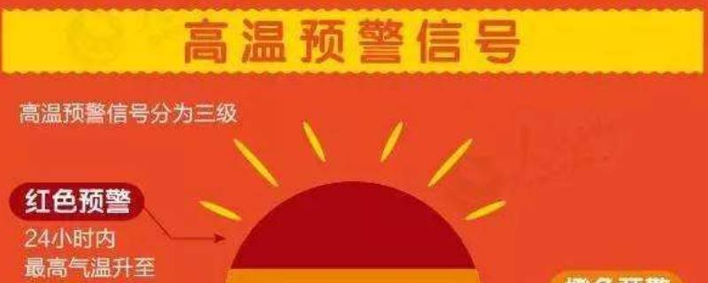 40℃以上发布高温什么颜色预警 最高温预警是什么颜色