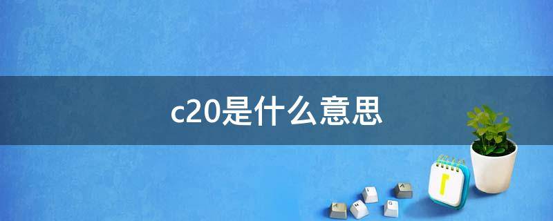 c20是什么意思（空开c20是什么意思）