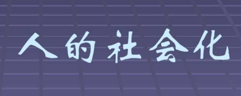 人是如何社会化的 人为何要进行社会化