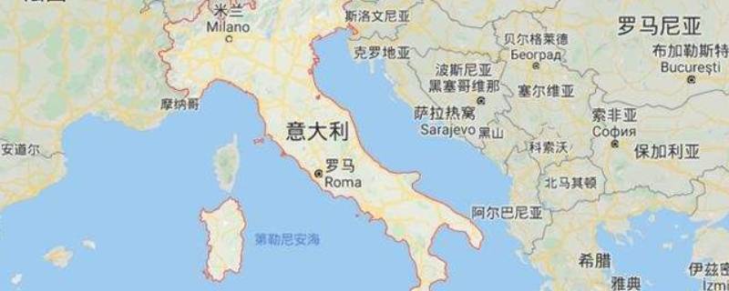 意大利在地图上像什么（意大利在地图上像什么水果）