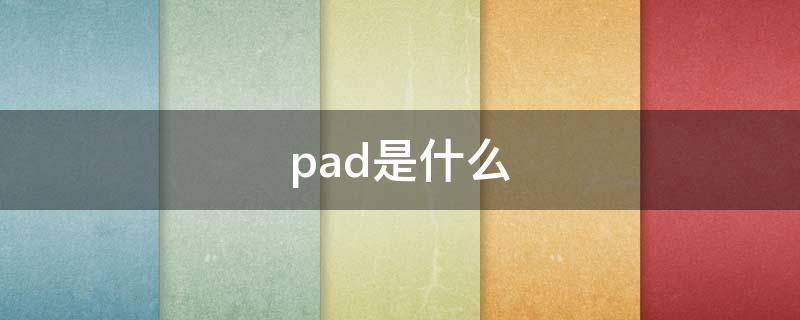 pad是什么 pad是什么病的缩写