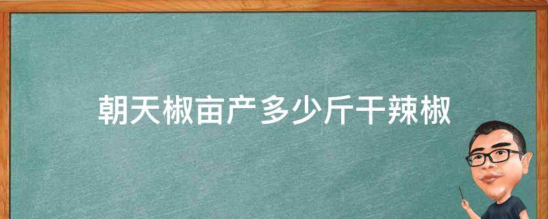 朝天椒亩产多少斤干辣椒（朝天辣椒亩产量一般多少斤）