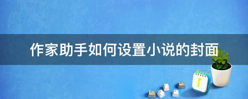 作家助手如何设置小说的封面（作家助手的小说封面应该在哪个软件上弄）