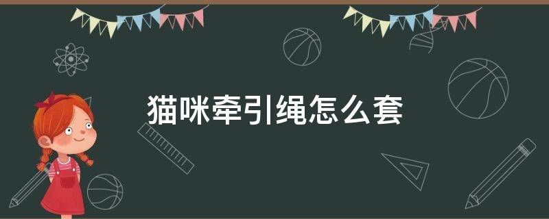 猫咪牵引绳怎么套（猫咪牵引绳怎么套上去）